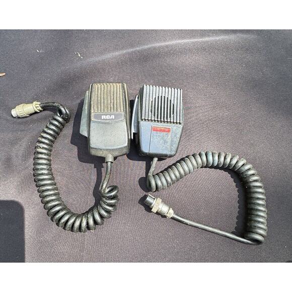 2 Vintage RCA & Tram CB Push Button Microphones Untested Used - Picture 8 of 10